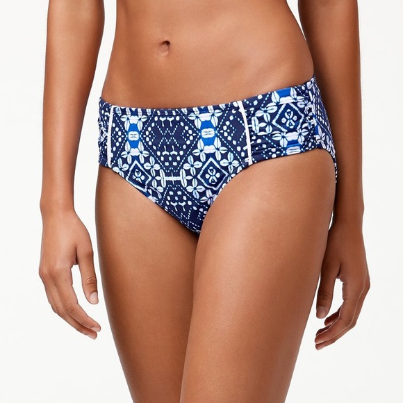 Tommy Bahama Other - Tommy Bahama Cowrie High-Waist Shirred Side Tab Bikini Bottoms